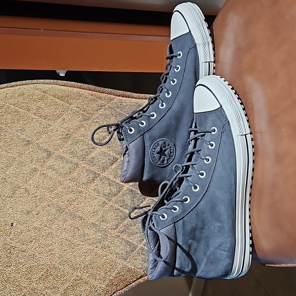 Converse Other - Converse Chuck Taylor All Star Boots PC Hi Lace Up High Top Sneakers Gray White